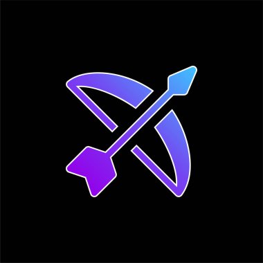 Baş mavisi eğimli vektör simgesi