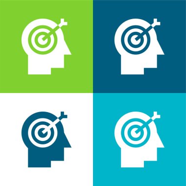 Beyin Düzlüğü 4 renk en küçük simge kümesi