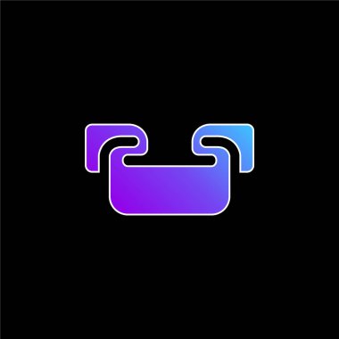 Sancak mavisi gradyan vektör simgesi