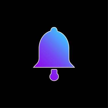 Çan mavisi gradyan vektör simgesi