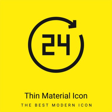 24 Saat Minimum Parlak Sarı Madde simgesi