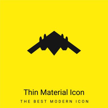 Uçak Siyah Siluet en az sarı malzeme simgesi