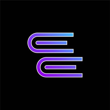 Kitaplar mavi gradyan vektör simgesi