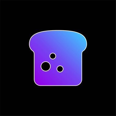 Ekmek mavisi gradyan vektör simgesi