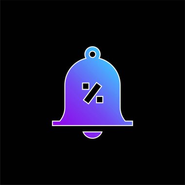 Çan mavisi gradyan vektör simgesi