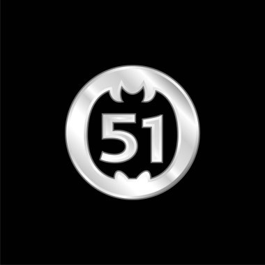 Sosyal Logo Gümüş Kaplama Metalik Simge