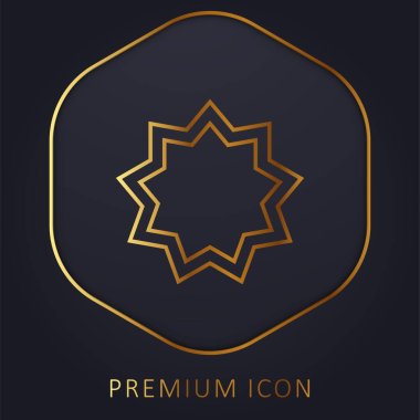 Bah    golden line premium logo or icon clipart
