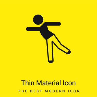 Tek bacaklı çocuk, en az sarı madde simgesi.