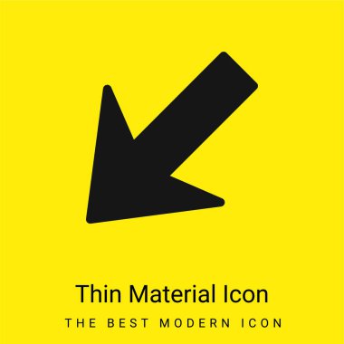 Ok Aşağı Sol Asgari Parlak Madde simgesi