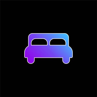 Yatak mavisi gradyan vektör simgesi