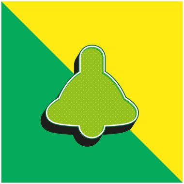 Bell Green ve sarı modern 3D vektör simgesi logosu