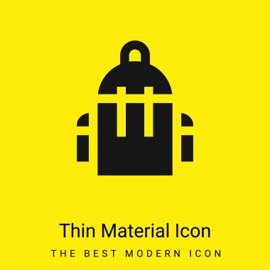 Sırt çantası en az sarı malzeme simgesi