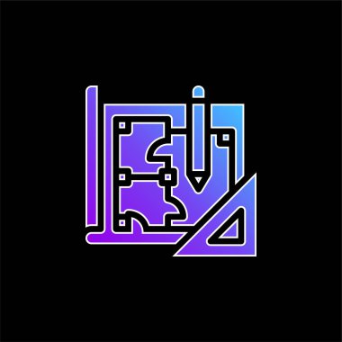 Mavili gradyan vektör simgesi