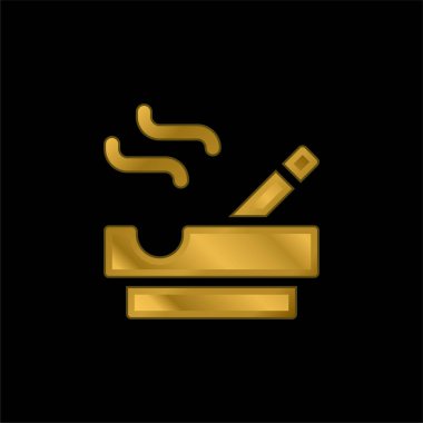 Küllük altın kaplama metalik simge veya logo vektörü