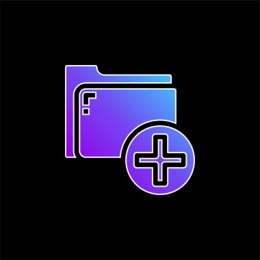 Mavi gradyan vektör simgesi ekle