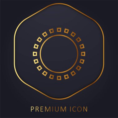 Görünüm altın çizgi premium logo veya simge