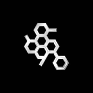 Biyoloji gümüş kaplama metalik simge