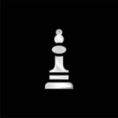 Bishop gümüş kaplama metalik simgesi