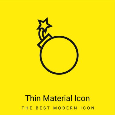 Bomba Taslağı Asgari Parlak Sarı Madde simgesi