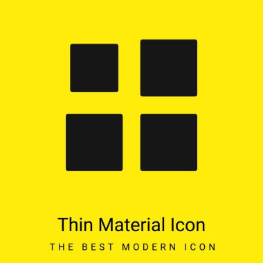 Array minimal bright yellow material icon clipart