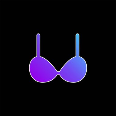 Sütyen mavisi gradyan vektör simgesi