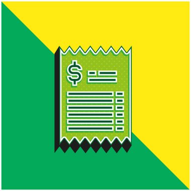 Bill Green ve sarı modern 3D vektör simgesi logosu