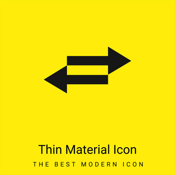 Arrows minimal bright yellow material icon