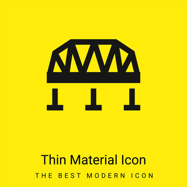 Значок минимального ярко-желтого материала