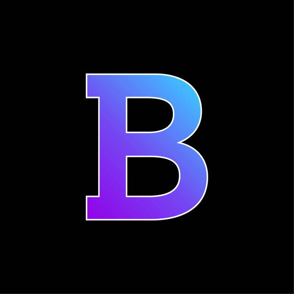 Жирный голубой вектор градиента