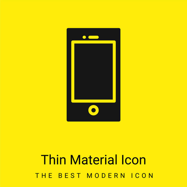 Apple Ipod minimal bright yellow material icon