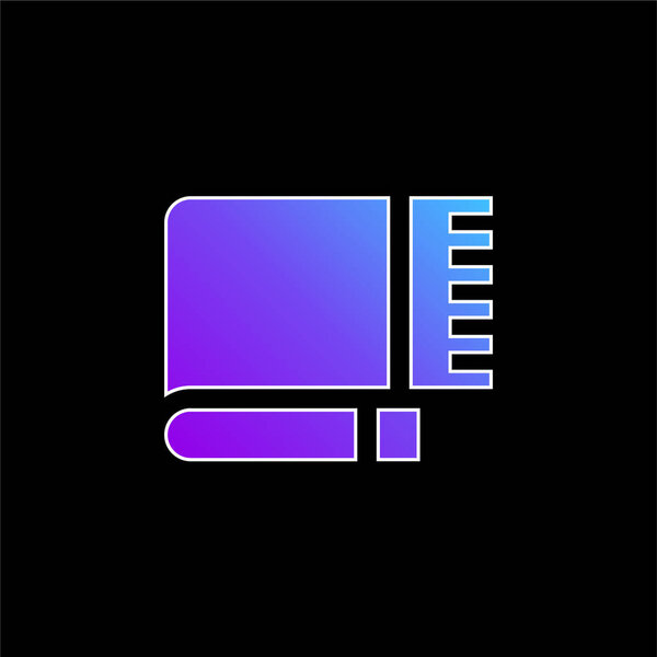 Значок голубого градиента