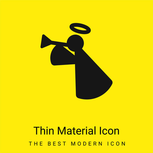 Angel minimal bright yellow material icon