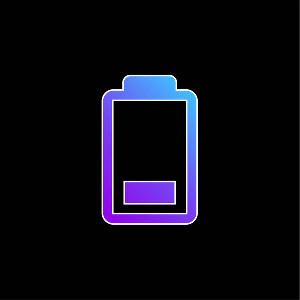 Battery blue gradient vector icon