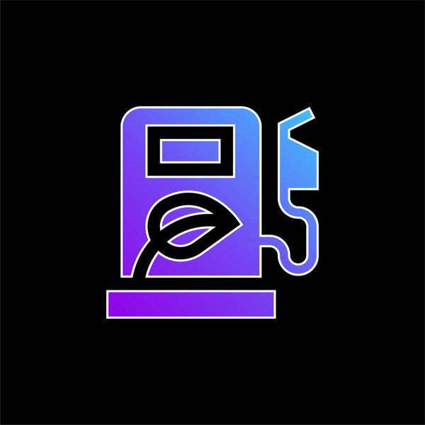 Biofuel blue gradient vector icon
