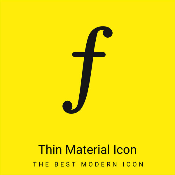 Символ минимальной ярко-желтой символики