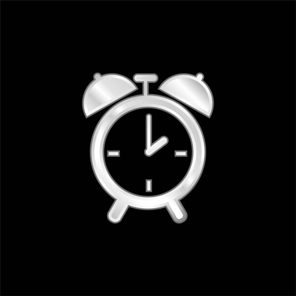 Циркулярная будильник Часы серебристый инструмент металлический значок