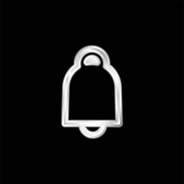 Серебристый металлический значок