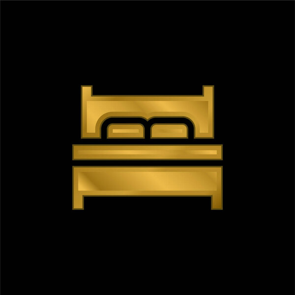 Позолоченная металлическая икона или вектор логотипа