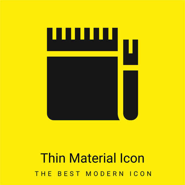 Blanket minimal bright yellow material icon