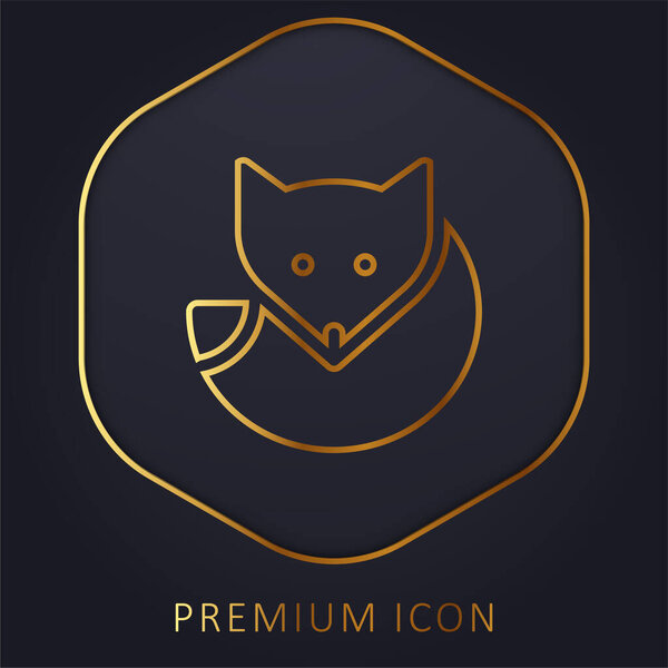 Золотая линия Arctic Fox с логотипом или иконкой