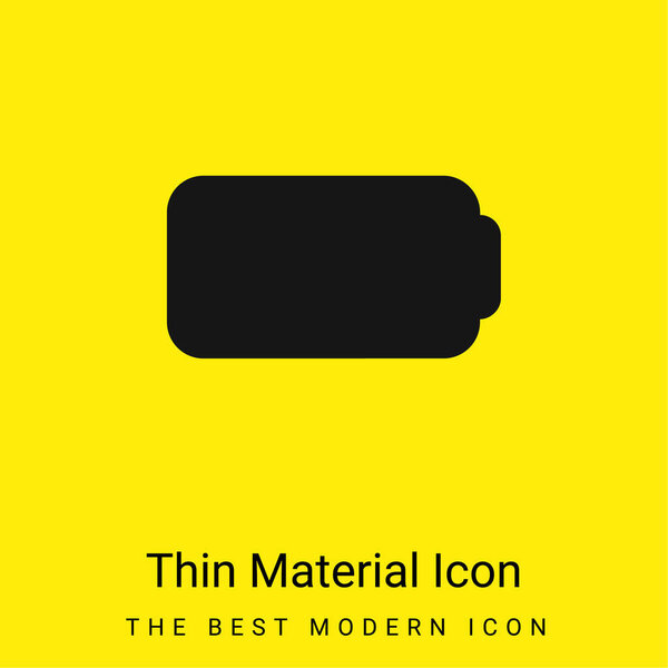 Минимальный ярко-желтый значок материала