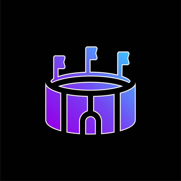 Arena blue gradient vector icon