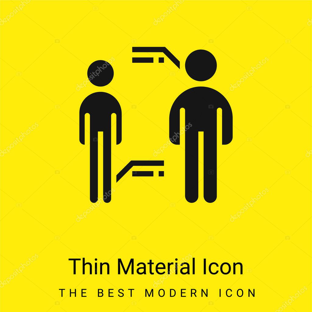 Bmi minimal bright yellow material icon
