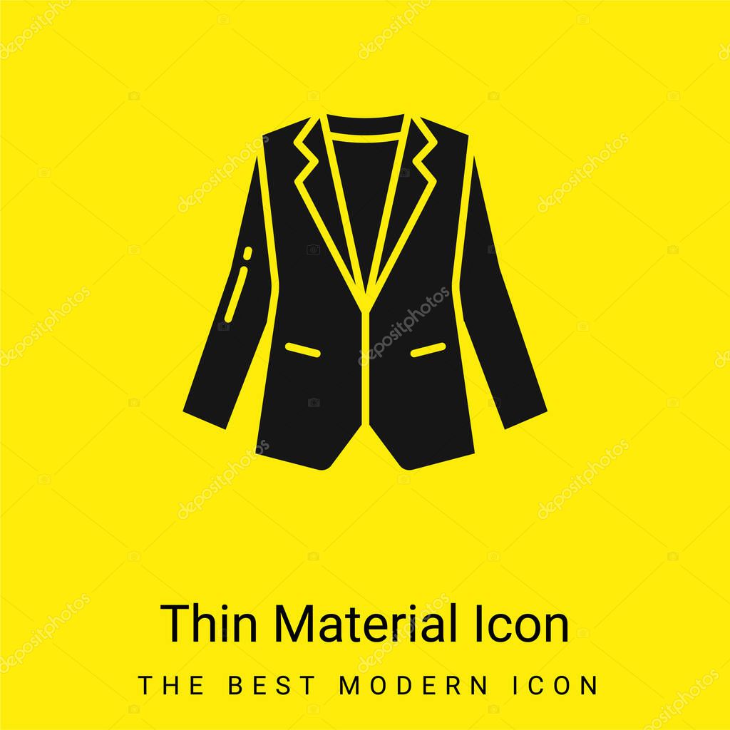 Blazer minimal bright yellow material icon