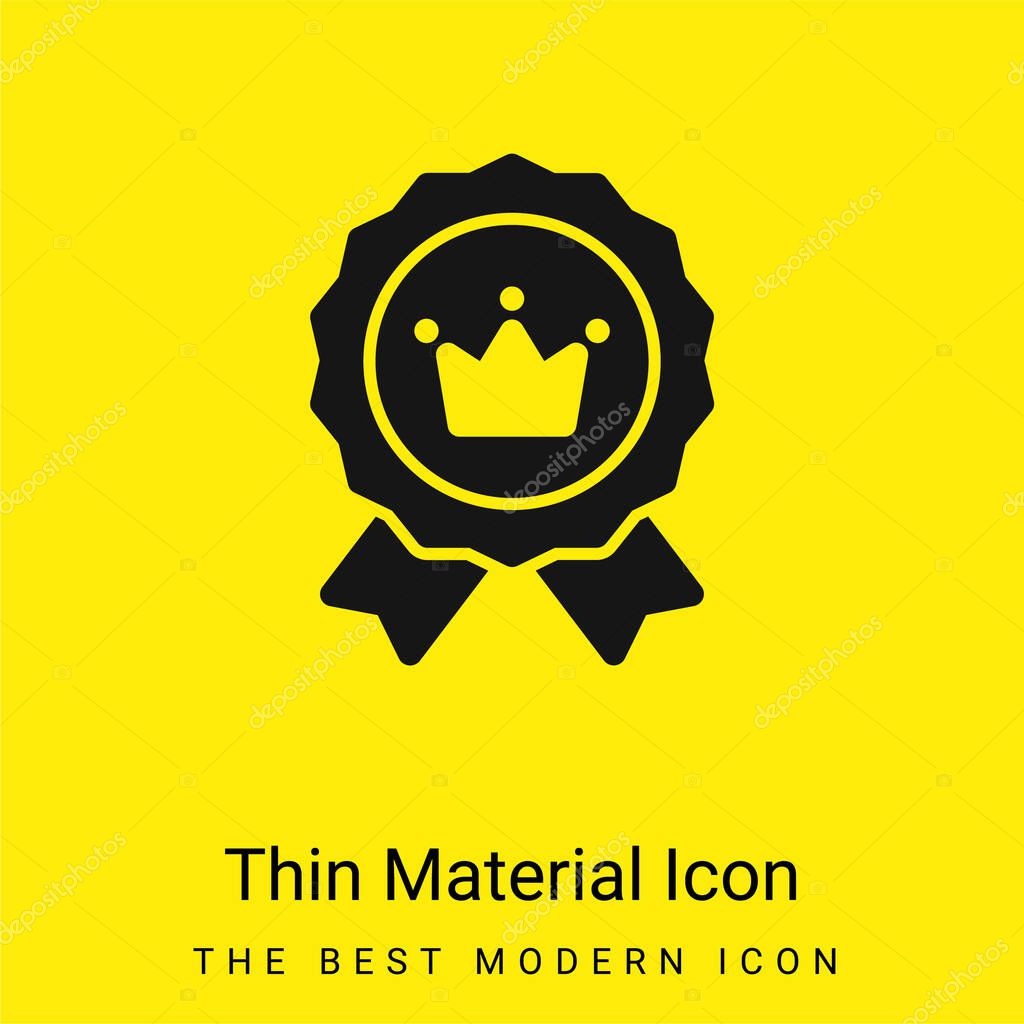 Brand Positioning minimal bright yellow material icon