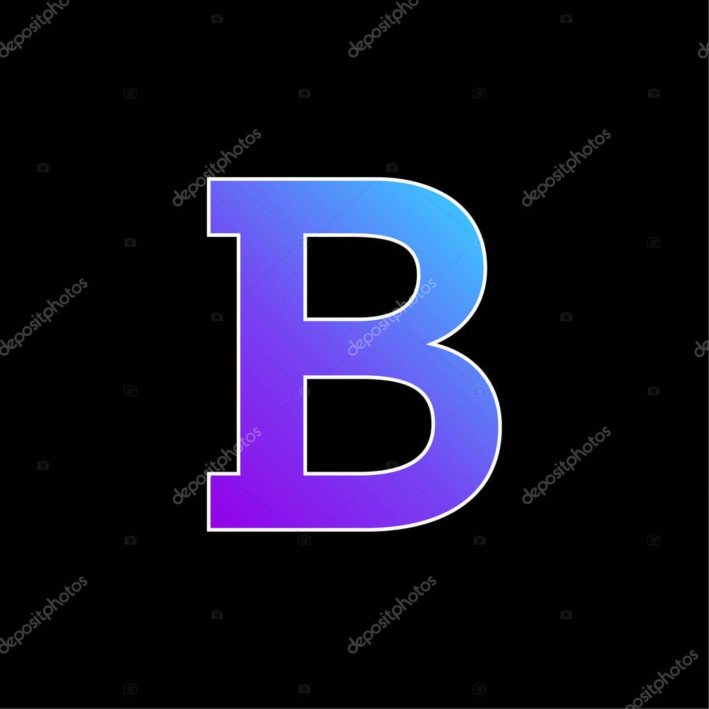 Bold blue gradient vector icon