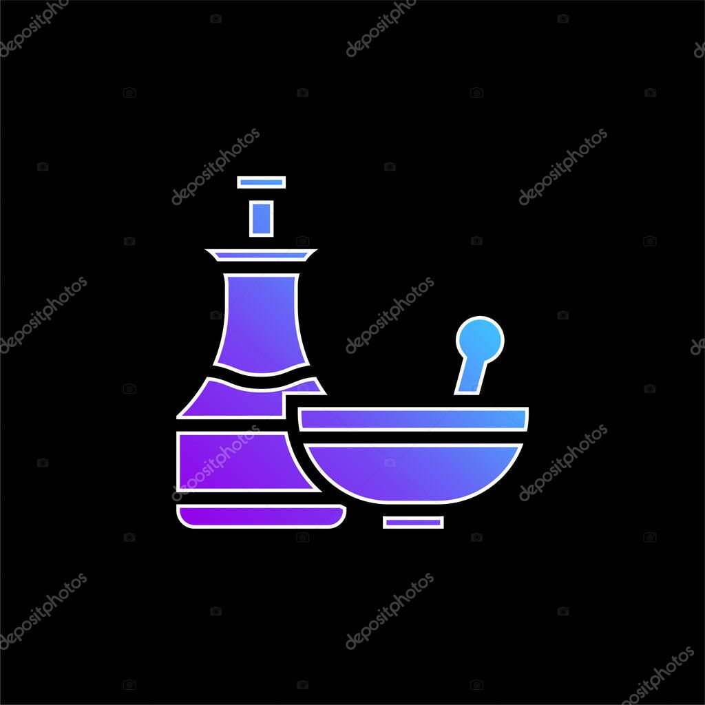 Apothecary blue gradient vector icon