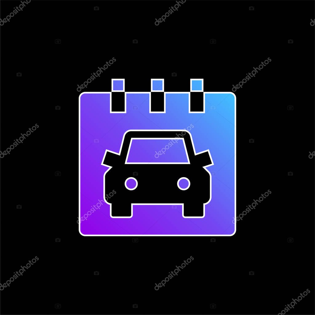 Appointment blue gradient vector icon
