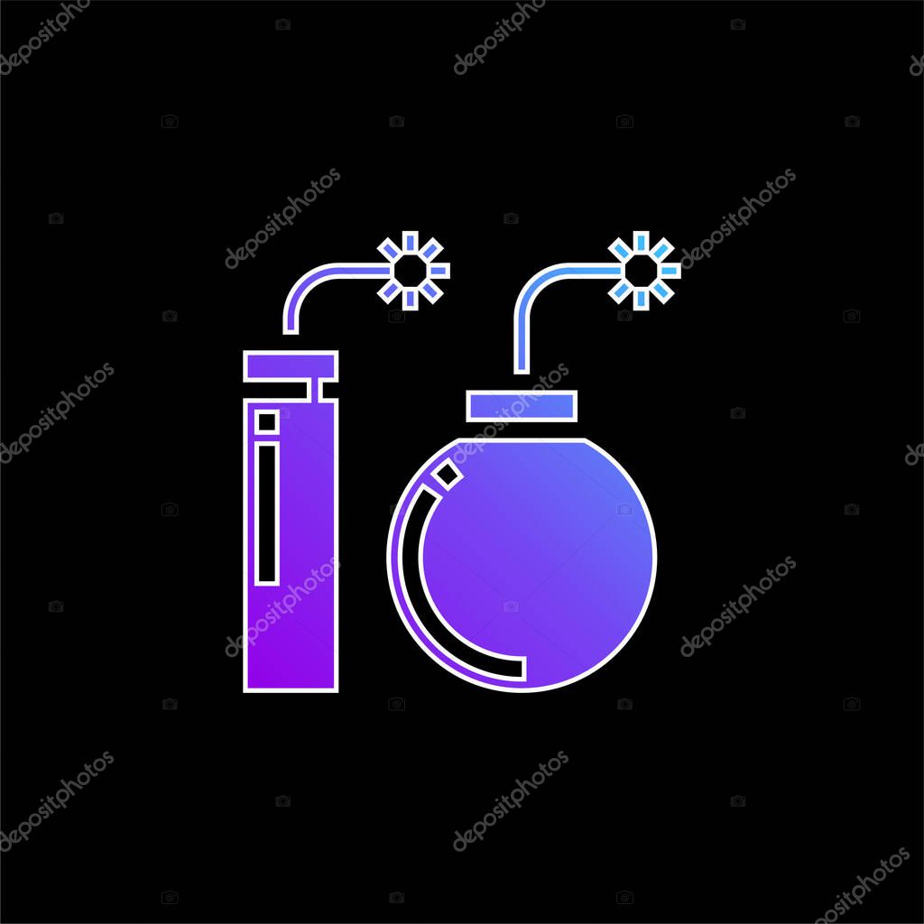 Blast blue gradient vector icon