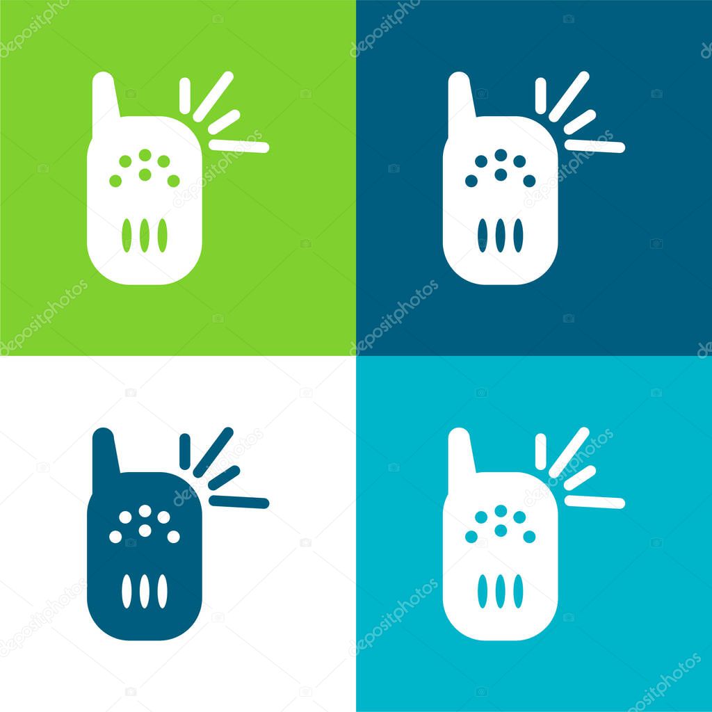 Baby Cry Detector Tool Flat four color minimal icon set